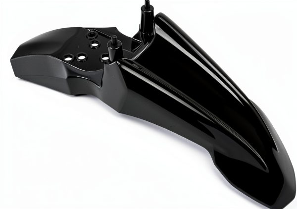 Motorcycle Front Fender Black Polypropylene Modern Style-0