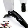 Motorcycle Front Fender Black Polypropylene Modern Style-2