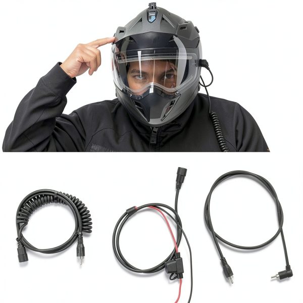 Electric Power Cord Kit for Delta Ignite Helmets-3
