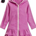 Girls Terry Swim Cover Up SunnyKids Hooded UV Wrap-0