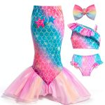 Girls 3 Piece Swimsuit SunnyKids Ruffle Cover Up-0