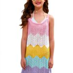 Girls Crochet Swim Cover-Up SunnyKids Colorful-0