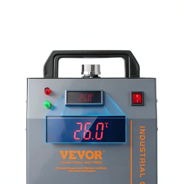 Industrial Water Chiller VEVOR CW-3000 12L Black Freestanding Cooler-4