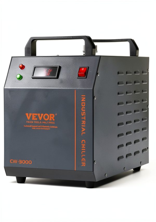 Industrial Water Chiller VEVOR CW-3000 12L Black Freestanding Cooler-0