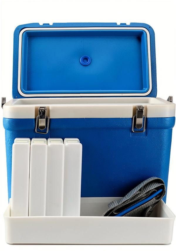 12L Vaccine Cooler PODEC insulated leakproof with Shoulder Strap Blue-3